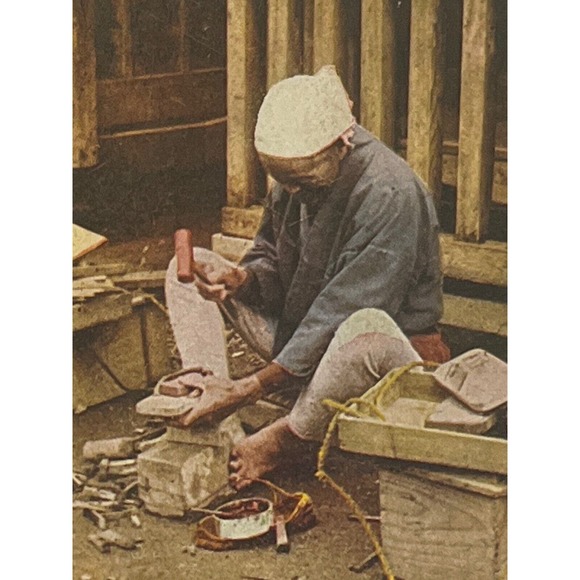Atq Stereoscope Photo Card Hand Colored B&W World Series No 167 Yokohama Japan - Picture 1 of 7
